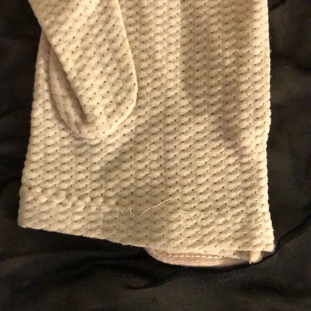Vintage Off White Knit Ladies/Girls Gloves Small